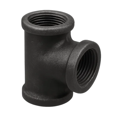 Тройник чугунный прямой оцинкованный Ду 20 3/4" ВР/ВР