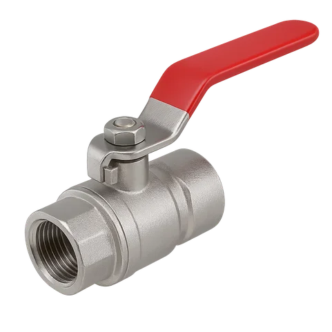 Кран шаровой латунный никелированный Ду 15 Ру 40 ВН/ВН